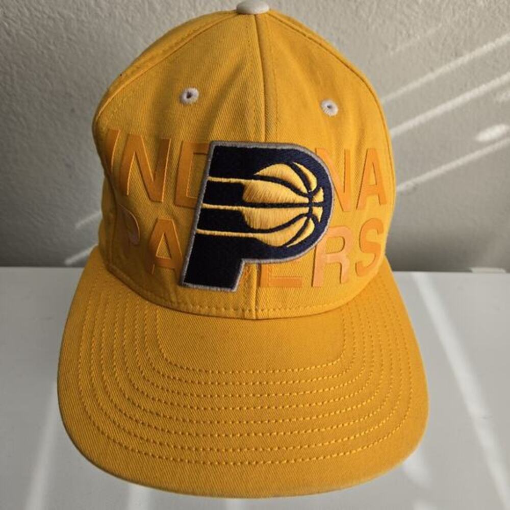 Indiana Pacers NBA Adidas Yellow Baseball Youth Cap Hat Snapback OSFA